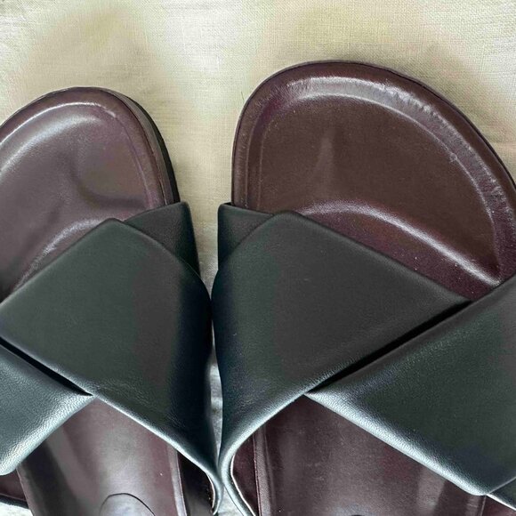 Celine, Twist Sandal, Navy Leather Slides, Size 37, EUC - Picture 6 of 11